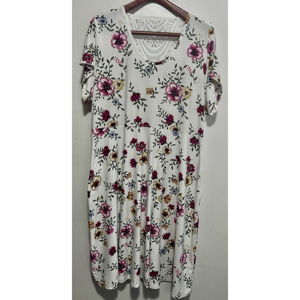 Bobbie Brooks Women's Floral Dress Short Sleeve Size 2X NWOT